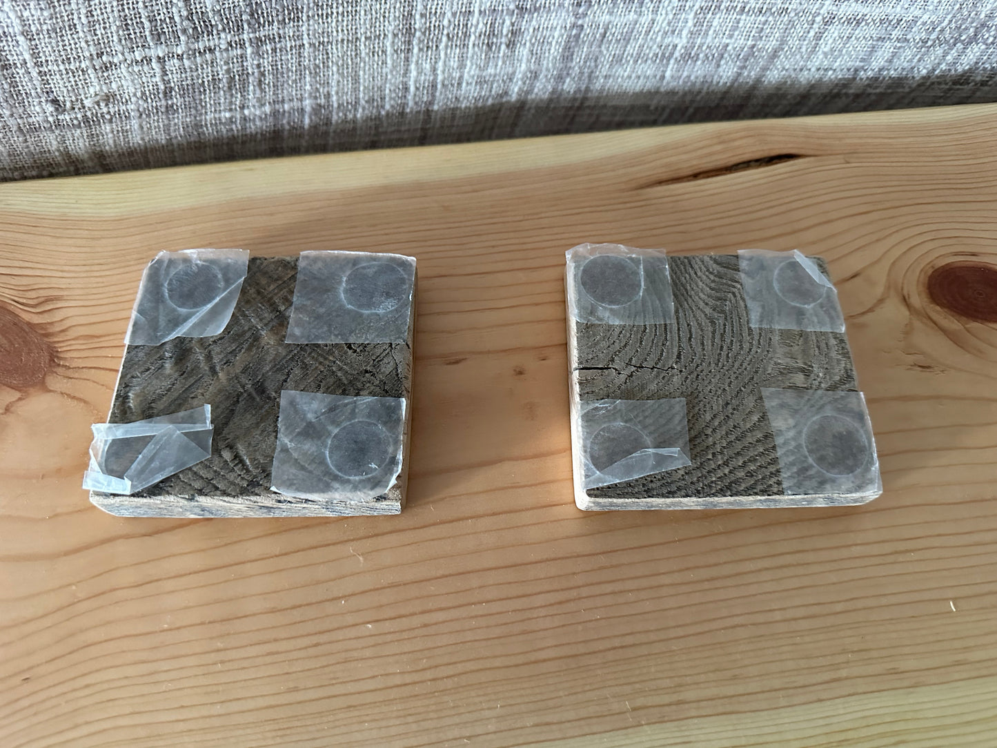 Reclaimed Wood Coasters -- 2 Pack