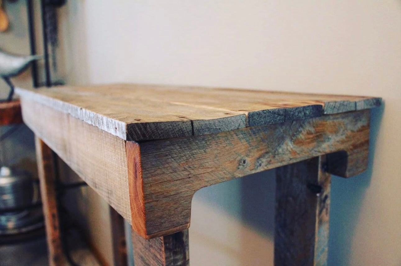 Rustic Sofa table, side table set