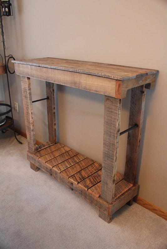 Rustic Sofa table, side table set